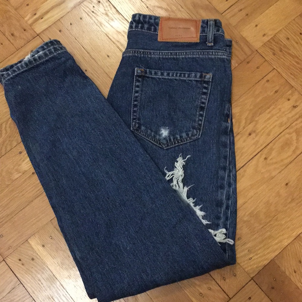 Vintage high waisted distressed Zara jeans